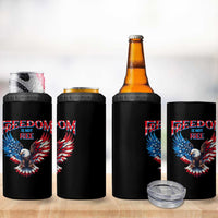 American Flag Bald Eagle 4 in 1 Can Cooler Tumbler Patriotic Eagle 4th of July Freedom Is Not Free - Wonder Print Shop