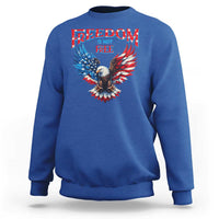American Flag Bald Eagle Sweatshirt Patriotic Eagle 4th of July Freedom Is Not Free - Wonder Print Shop