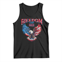 American Flag Bald Eagle Tank Top Patriotic Eagle 4th of July Freedom Is Not Free - Wonder Print Shop