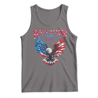 American Flag Bald Eagle Tank Top Patriotic Eagle 4th of July Freedom Is Not Free - Wonder Print Shop