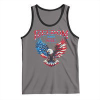 American Flag Bald Eagle Tank Top Patriotic Eagle 4th of July Freedom Is Not Free - Wonder Print Shop