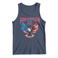 American Flag Bald Eagle Tank Top Patriotic Eagle 4th of July Freedom Is Not Free - Wonder Print Shop