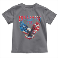 American Flag Bald Eagle Toddler T Shirt Patriotic Eagle 4th of July Freedom Is Not Free - Wonder Print Shop