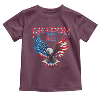 American Flag Bald Eagle Toddler T Shirt Patriotic Eagle 4th of July Freedom Is Not Free - Wonder Print Shop