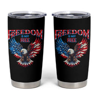 American Flag Bald Eagle Tumbler Cup Patriotic Eagle 4th of July Freedom Is Not Free - Wonder Print Shop