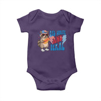 Funny Raccoon 4th of July Baby Onesie Red White and Feral Patriotic - Wonder Print Shop