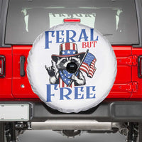 Patriotic Raccoon 4th of July Spare Tire Cover Feral But Free USA Flag - Wonder Print Shop