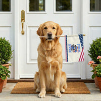 Raccoon 4th of July Patriotic Handheld Flag Feral But Free USA Flag