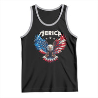 Bald Eagle Merica Tank Top USA American Flag Patriotic 4th of July - Wonder Print Shop
