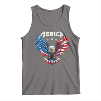 Bald Eagle Merica Tank Top USA American Flag Patriotic 4th of July - Wonder Print Shop