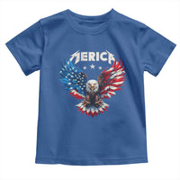 Bald Eagle Merica Toddler T Shirt USA American Flag Patriotic 4th of July - Wonder Print Shop