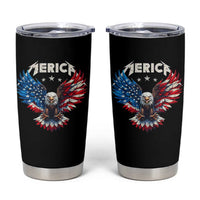 Bald Eagle Merica Tumbler Cup USA American Flag Patriotic 4th of July - Wonder Print Shop