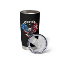 Bald Eagle Merica Tumbler Cup USA American Flag Patriotic 4th of July - Wonder Print Shop