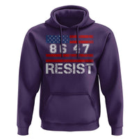 8647 Resist Hoodie Retro Social Justice American Flag - Wonder Print Shop