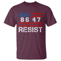 8647 Resist T Shirt Retro Social Justice American Flag - Wonder Print Shop