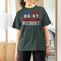 8647 Resist T Shirt For Women Retro Social Justice American Flag - Wonder Print Shop