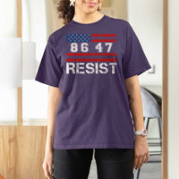 8647 Resist T Shirt For Women Retro Social Justice American Flag - Wonder Print Shop