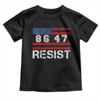 8647 Resist Toddler T Shirt Retro Social Justice American Flag - Wonder Print Shop