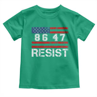 8647 Resist Toddler T Shirt Retro Social Justice American Flag - Wonder Print Shop