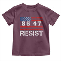 8647 Resist Toddler T Shirt Retro Social Justice American Flag - Wonder Print Shop