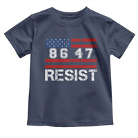 8647 Resist Toddler T Shirt Retro Social Justice American Flag - Wonder Print Shop