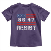 8647 Resist Toddler T Shirt Retro Social Justice American Flag - Wonder Print Shop