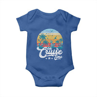 On Cruise Time Baby Onesie Retro Summer Vacation Cruising - Wonder Print Shop