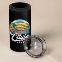 On Cruise Time 4 in 1 Can Cooler Tumbler Retro Summer Vacation Cruising - Wonder Print Shop