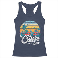 On Cruise Time Racerback Tank Top Retro Summer Vacation Cruising - Wonder Print Shop