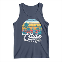 On Cruise Time Tank Top Retro Summer Vacation Cruising - Wonder Print Shop