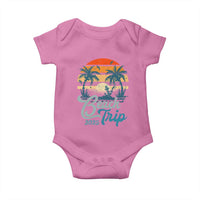 Beach Trip 2025 Baby Onesie Summer Vacation Vintage 70's Retro TS10