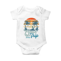 Beach Trip 2025 Baby Onesie Summer Vacation Vintage 70's Retro TS10