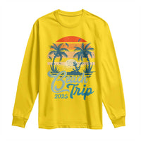 Beach Trip 2025 Long Sleeve Shirt Summer Vacation Vintage 70's Retro TS10