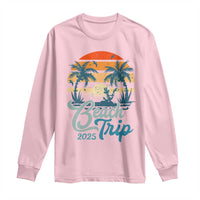 Beach Trip 2025 Long Sleeve Shirt Summer Vacation Vintage 70's Retro TS10