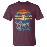 Beach Trip 2025 T Shirt Summer Vacation Vintage 70's Retro TS10