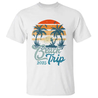 Beach Trip 2025 T Shirt Summer Vacation Vintage 70's Retro TS10