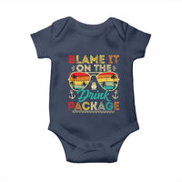 Funny Cruise Baby Onesie Blame it on The Cruise Package Cruising Matching - Wonder Print Shop