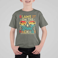 Funny Cruise T Shirt For Kid Blame it on The Cruise Package Cruising Matching - Wonder Print Shop