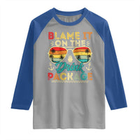 Funny Cruise Raglan Shirt Blame it on The Cruise Package Cruising Matching - Wonder Print Shop