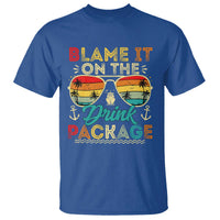 Funny Cruise T Shirt Blame it on The Cruise Package Cruising Matching - Wonder Print Shop