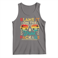 Funny Cruise Tank Top Blame it on The Cruise Package Cruising Matching - Wonder Print Shop