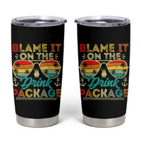 Funny Cruise Tumbler Cup Blame it on The Cruise Package Cruising Matching - Wonder Print Shop