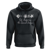 Life Happens The Beach Helps Hoodie Coastal Ocean Therapy Cute Summer Vibes - Wonder Print Shop