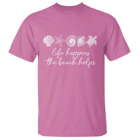 Life Happens The Beach Helps T Shirt Coastal Ocean Therapy Cute Summer Vibes - Wonder Print Shop