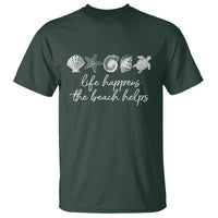 Life Happens The Beach Helps T Shirt Coastal Ocean Therapy Cute Summer Vibes - Wonder Print Shop