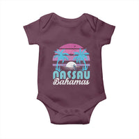 Vintage Nassau Baby Onesie Tropical Island Palm Trees Beach Bahamas Vacation - Wonder Print Shop