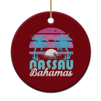 Vintage Nassau Ceramic Ornament Tropical Island Palm Trees Beach Bahamas Vacation - Wonder Print Shop