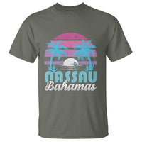 Vintage Nassau T Shirt Tropical Island Palm Trees Beach Bahamas Vacation - Wonder Print Shop