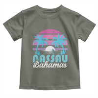 Vintage Nassau Toddler T Shirt Tropical Island Palm Trees Beach Bahamas Vacation - Wonder Print Shop