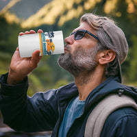 Vintage Nassau 4 in 1 Can Cooler Tumbler Bahamas Vacation Beach Summer Retro Sunset - Wonder Print Shop